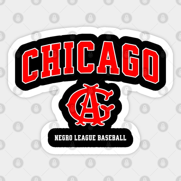 The Chicago American Giants Negro League Baseball Sticker by UrbanLifeApparel